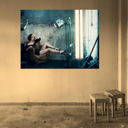 Keira Knightley Black Dress High Heels Sexy Hot Rare Wall Art Print Poster