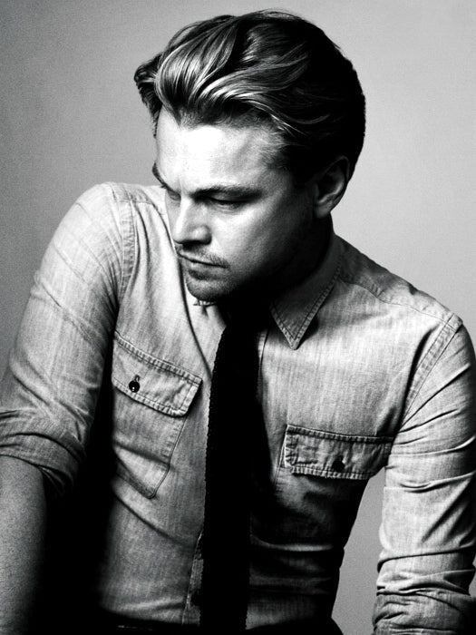 Leonardo DiCaprio Great BW Portrait Tie Handsome Rare Wall Art Print Poster