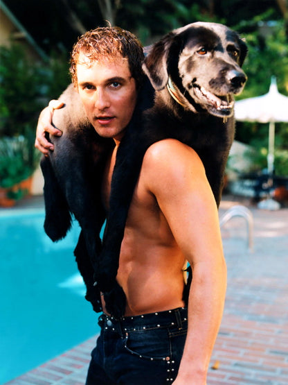 Matthew McConaughey Shirtless Hot Young Handsome Rare Wall Art Print Poster