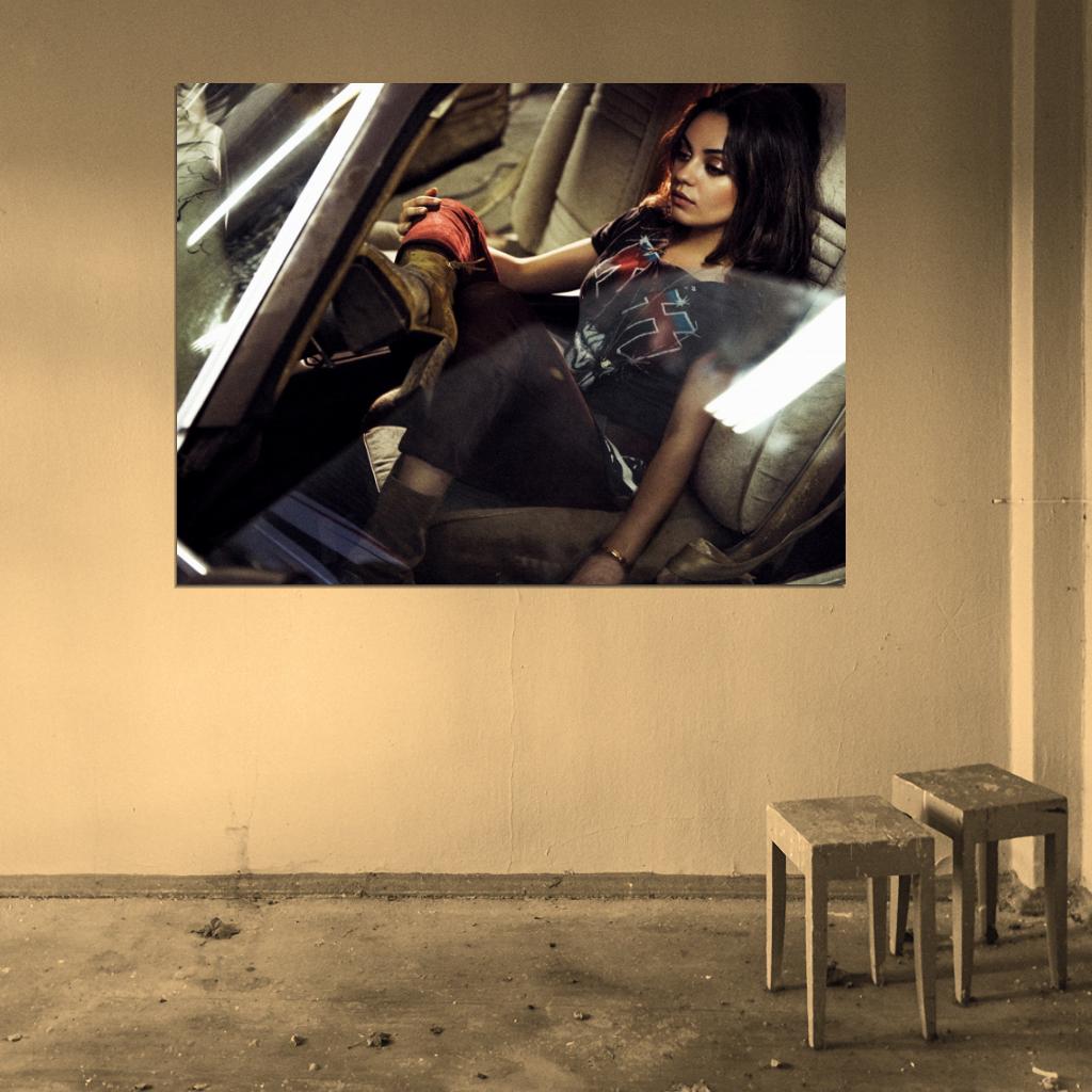 Mila Kunis Car Boots Amazing Hot Sexy Actress Rare Wall Art Print Poster