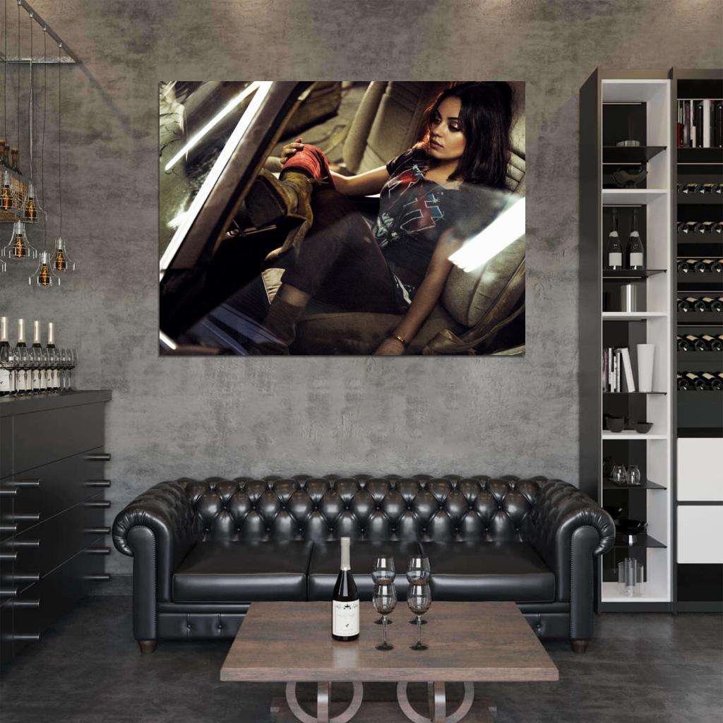 Mila Kunis Car Boots Amazing Hot Sexy Actress Rare Wall Art Print Poster