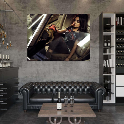 Mila Kunis Car Boots Amazing Hot Sexy Actress Rare Wall Art Print Poster