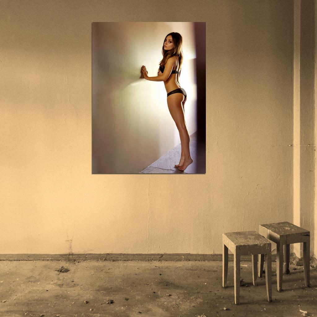 Mila Kunis Lingerie Legs Feet Hot Sexy Seductive Wall Art Print Poster
