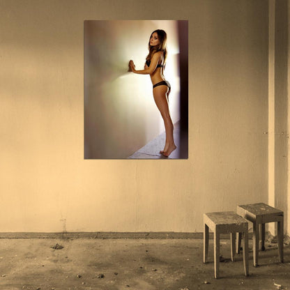 Mila Kunis Lingerie Legs Feet Hot Sexy Seductive Wall Art Print Poster