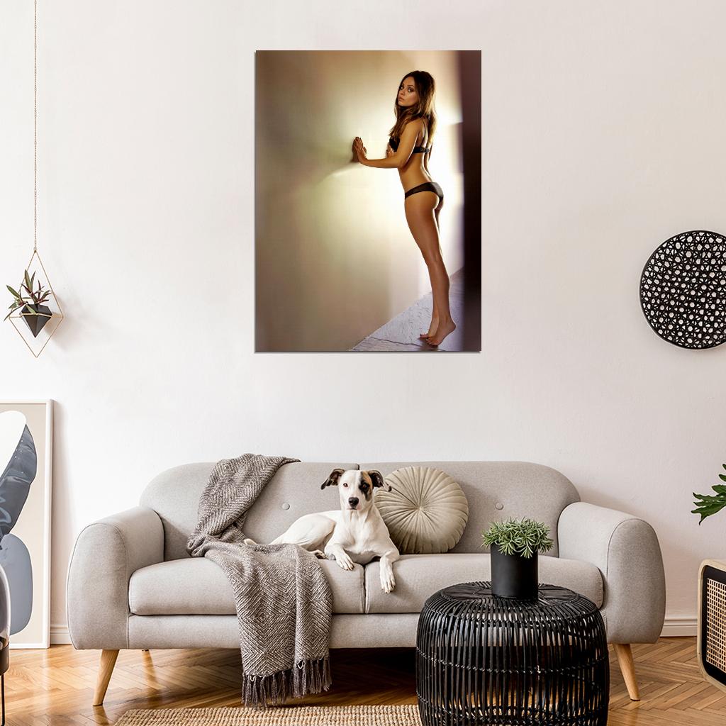 Mila Kunis Lingerie Legs Feet Hot Sexy Seductive Wall Art Print Poster