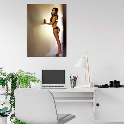 Mila Kunis Lingerie Legs Feet Hot Sexy Seductive Wall Art Print Poster