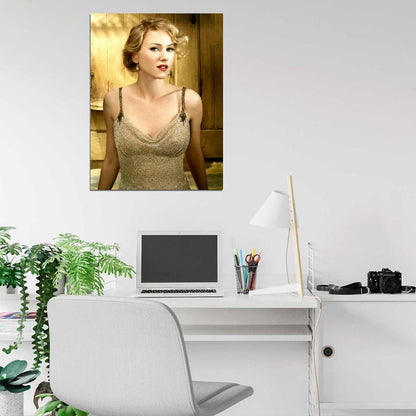 Naomi Watts Golden Dress Hot Beautiful Actress Rare Wall Art Print Poster