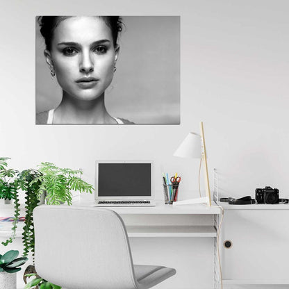 Natalie Portman Amazing BW Portrait Hot Beautiful Rare Wall Art Print Poster