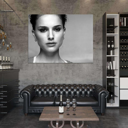 Natalie Portman Amazing BW Portrait Hot Beautiful Rare Wall Art Print Poster