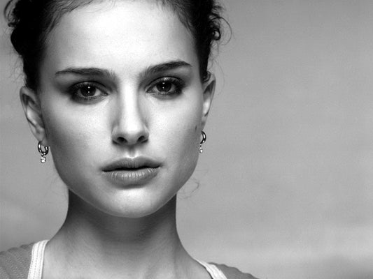 Natalie Portman Amazing BW Portrait Hot Beautiful Rare Wall Art Print Poster