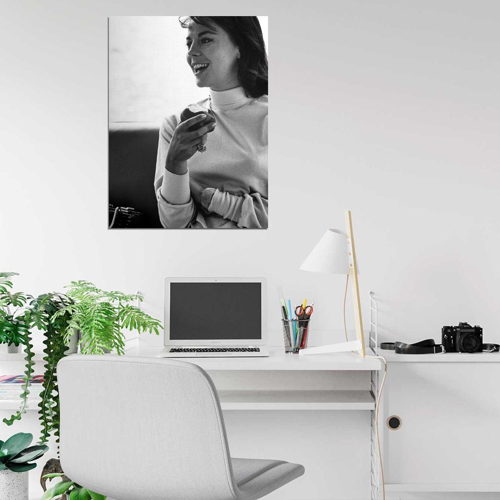 Natalie Wood Portrait Hot Beautiful Actress Retro Rare Wall Art Print Poster