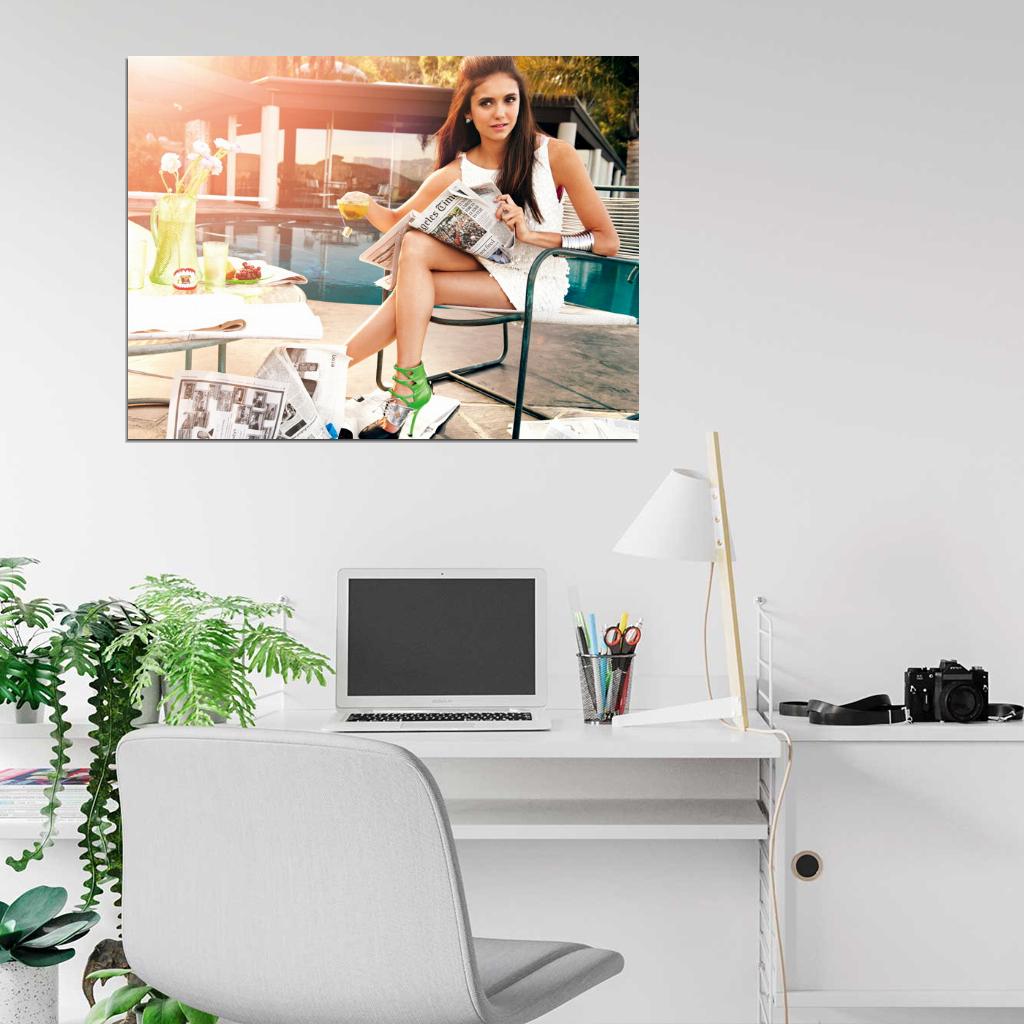 Nina Dobrev Legs Hot Sexy Beautiful Charming Actress Wall Art Print Poster