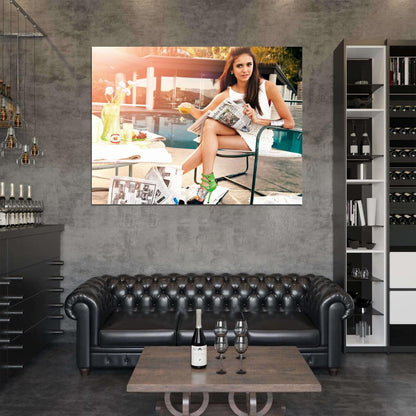 Nina Dobrev Legs Hot Sexy Beautiful Charming Actress Wall Art Print Poster
