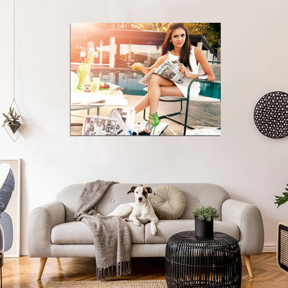 Nina Dobrev Legs Hot Sexy Beautiful Charming Actress Wall Art Print Poster