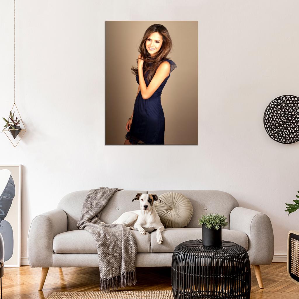 Nina Dobrev Smile Hot Beautiful Elegant Charming Rare Wall Art Print Poster