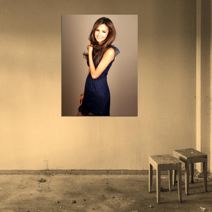 Nina Dobrev Smile Hot Beautiful Elegant Charming Rare Wall Art Print Poster