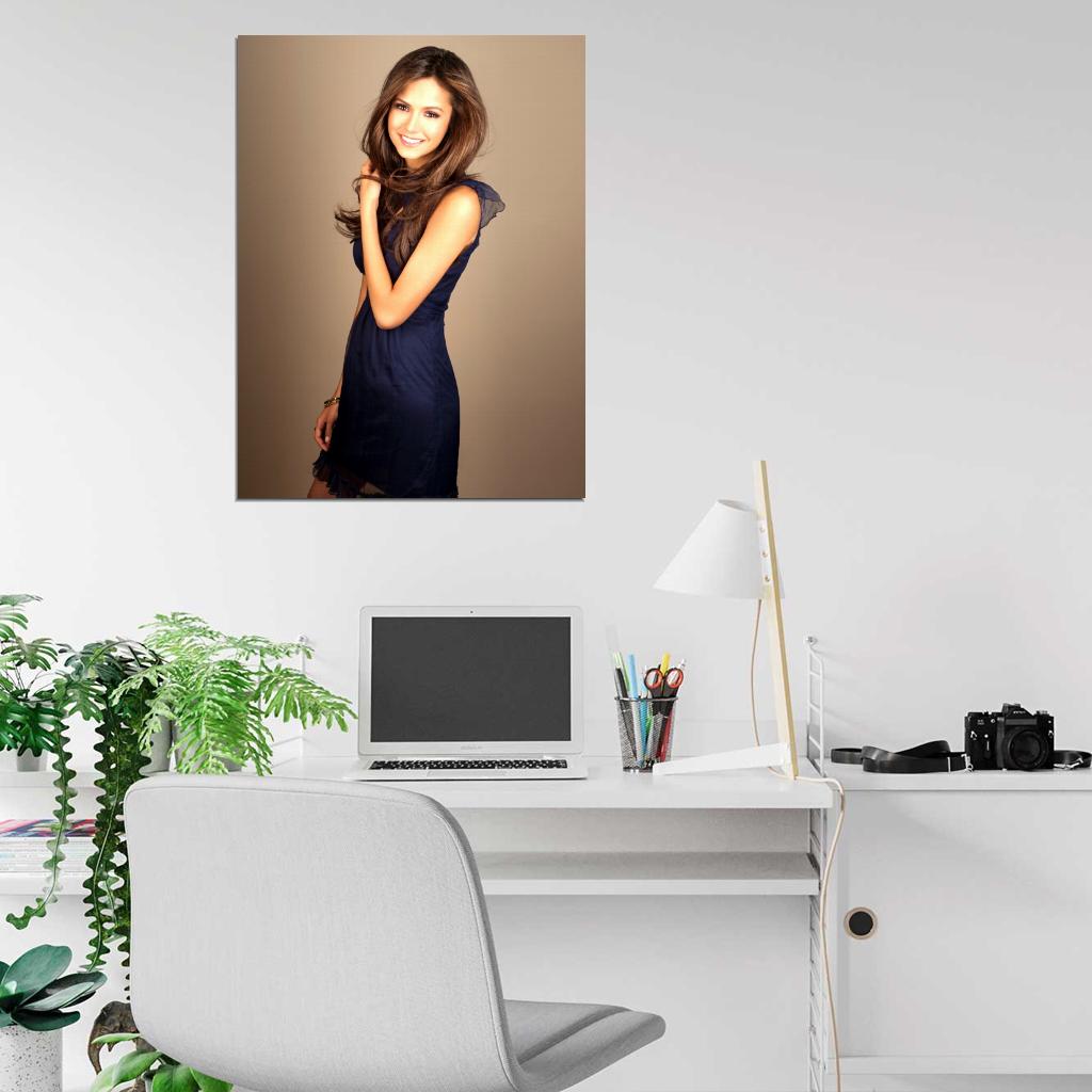 Nina Dobrev Smile Hot Beautiful Elegant Charming Rare Wall Art Print Poster