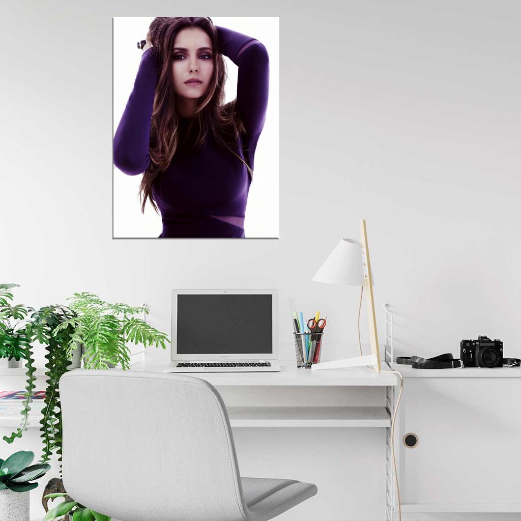 Nina Dobrev Portrait Hot Sexy Beautiful Elegant Rare Wall Art Print Poster