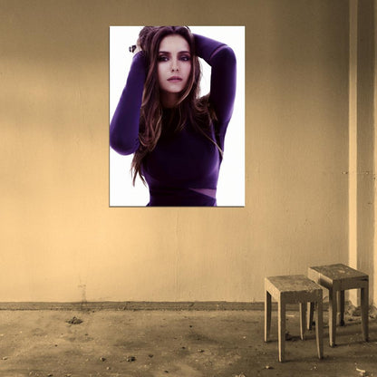 Nina Dobrev Portrait Hot Sexy Beautiful Elegant Rare Wall Art Print Poster