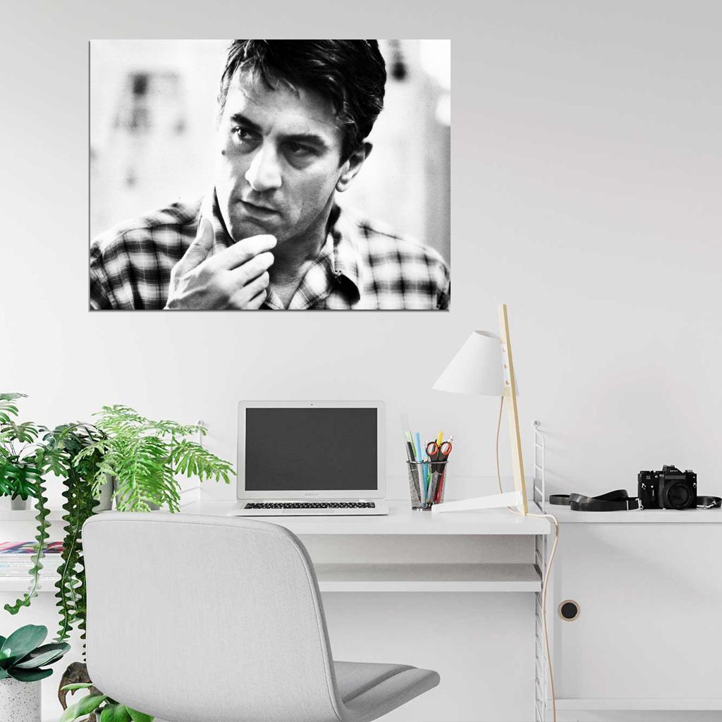 Robert De Niro Amazing BW Portrait Young Handsome Rare Wall Art Print Poster