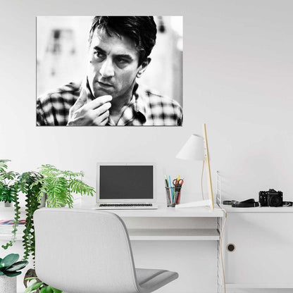 Robert De Niro Amazing BW Portrait Young Handsome Rare Wall Art Print Poster