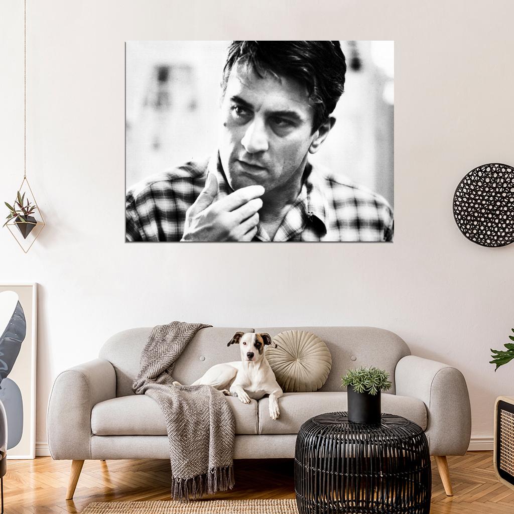 Robert De Niro Amazing BW Portrait Young Handsome Rare Wall Art Print Poster