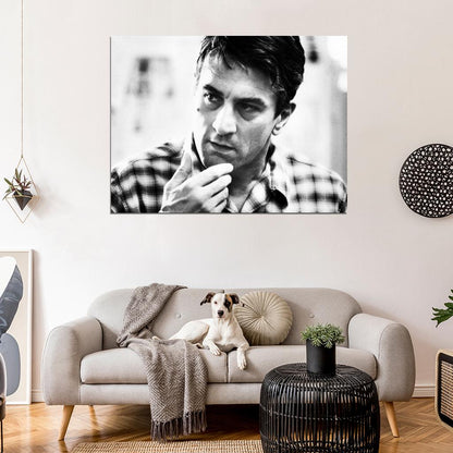 Robert De Niro Amazing BW Portrait Young Handsome Rare Wall Art Print Poster