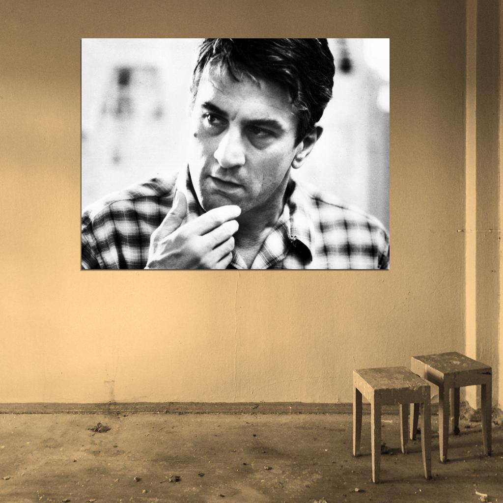 Robert De Niro Amazing BW Portrait Young Handsome Rare Wall Art Print Poster