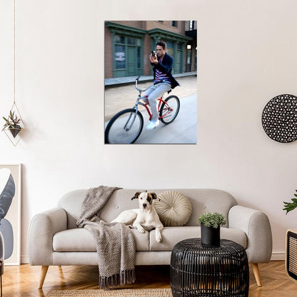 Robert Downey Jr Awesome Bike Pistol Hot Handsome Rare Wall Art Print Poster