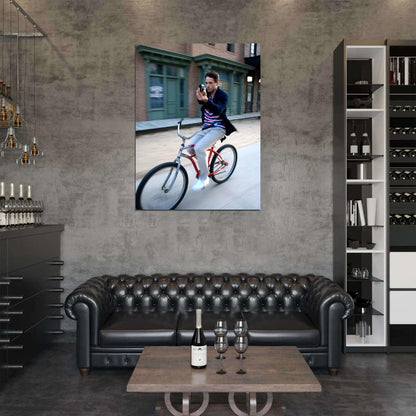 Robert Downey Jr Awesome Bike Pistol Hot Handsome Rare Wall Art Print Poster
