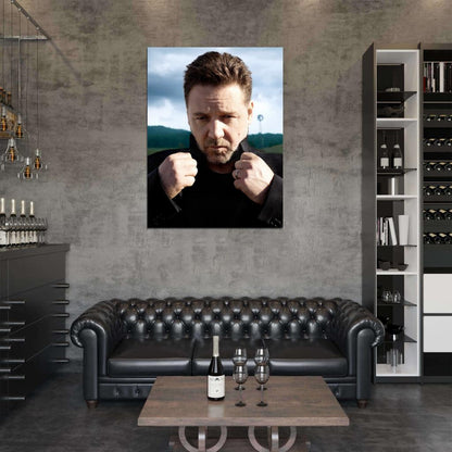 Russell Crowe Overcoat Nature Amazing Portrait Rare Wall Art Print Poster
