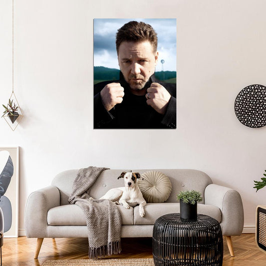 Russell Crowe Overcoat Nature Amazing Portrait Rare Wall Art Print Poster