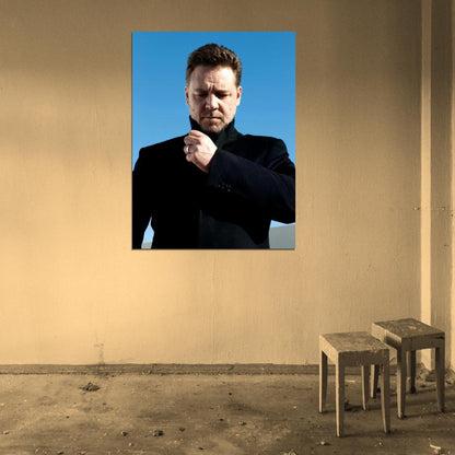 Russell Crowe Overcoat Portrait Handsome Actor Rare Wall Art Print Poster