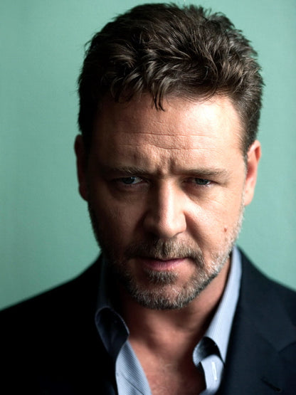 Russell Crowe Look Beard Portrait Handsome Actor Rare Wall Art Print Poster