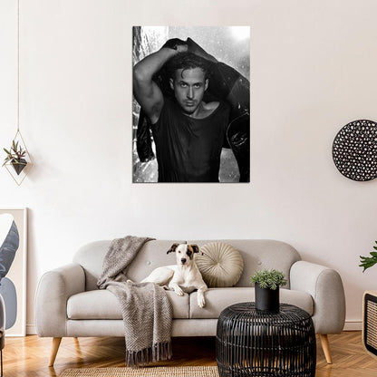 Ryan Gosling Look Rain Jacket Hot Sexy Handsome Rare Wall Art Print Poster