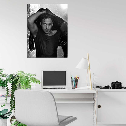 Ryan Gosling Look Rain Jacket Hot Sexy Handsome Rare Wall Art Print Poster