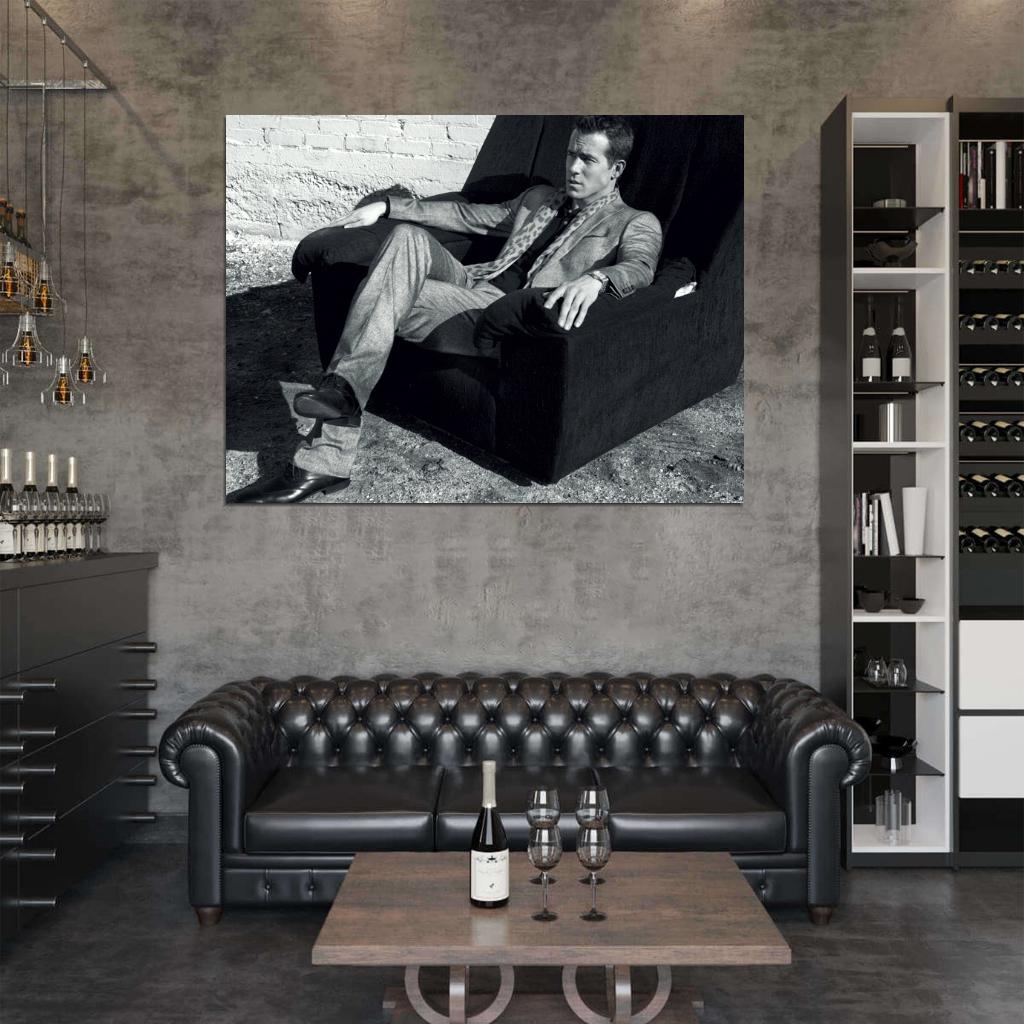 Ryan Reynolds BW Suit Hot Sexy Handsome Elegant Rare Wall Art Print Poster
