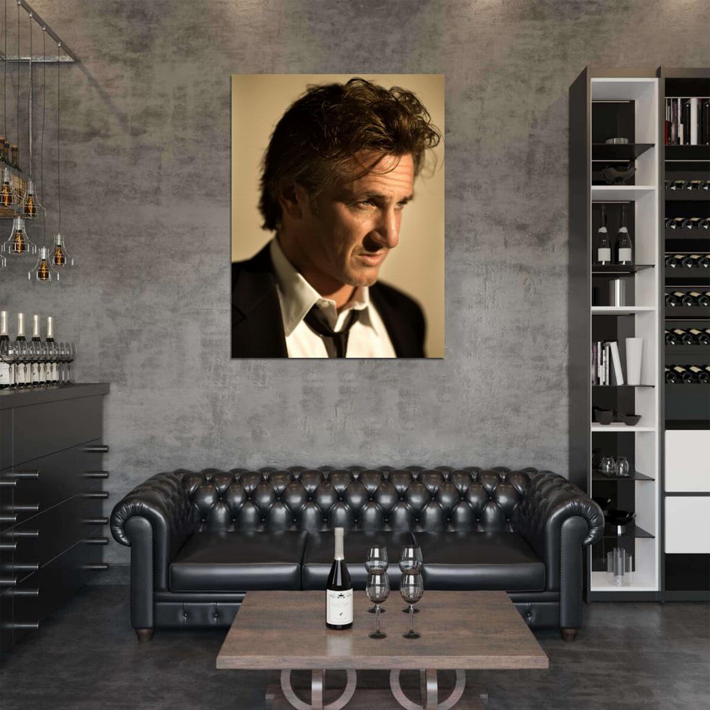Sean Penn Awesome Portrait Suit Handsome Actor Rare Wall Art Print Poster