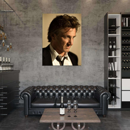 Sean Penn Awesome Portrait Suit Handsome Actor Rare Wall Art Print Poster