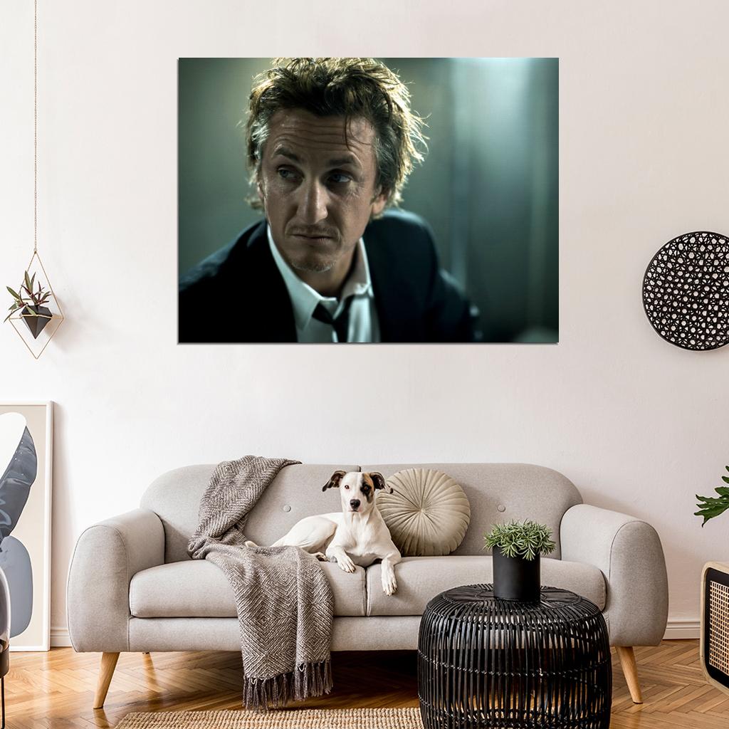 Sean Penn Amazing Portrait Suit Elegant Handsome Rare Wall Art Print Poster