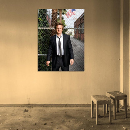 Sean Penn Suit American Flag Elegant Handsome Rare Wall Art Print Poster