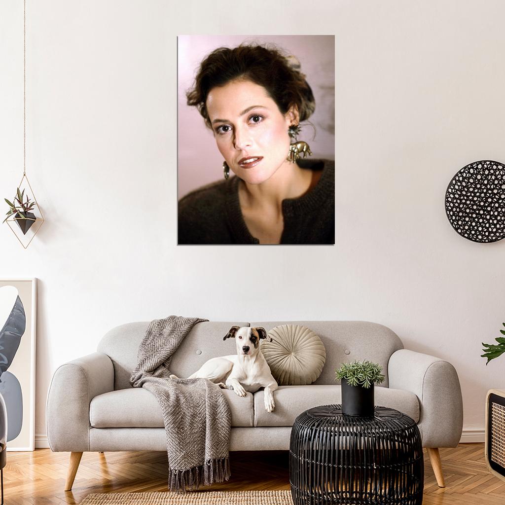 Sigourney Weaver Portrait Young Beautiful Rare Wall Art Print Poster
