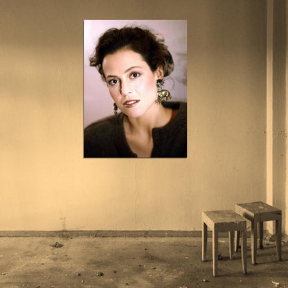Sigourney Weaver Portrait Young Beautiful Rare Wall Art Print Poster