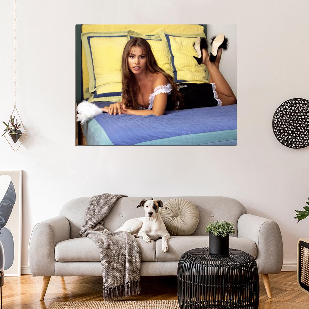 Sofia Vergara French Maid Cleavage Young Hot Sexy Rare Wall Art Print Poster