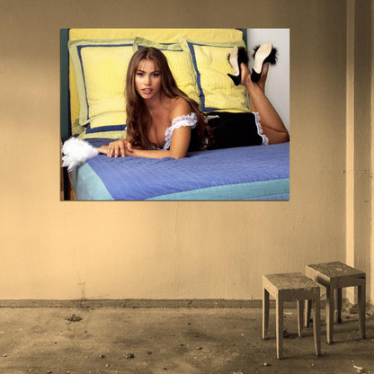 Sofia Vergara French Maid Cleavage Young Hot Sexy Rare Wall Art Print Poster