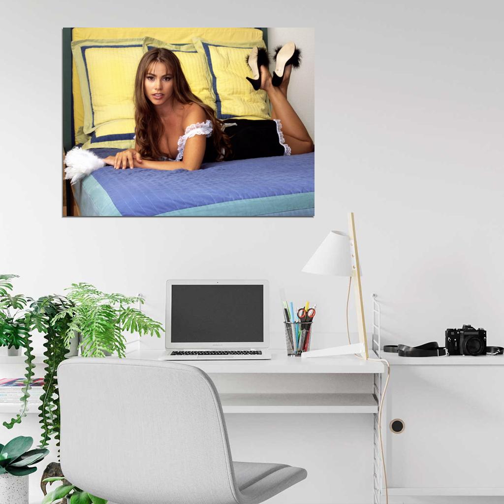 Sofia Vergara French Maid Cleavage Young Hot Sexy Rare Wall Art Print Poster