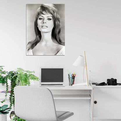 Sophia Loren BW Portrait Hot Sexy Beautiful Retro Rare Wall Art Print Poster