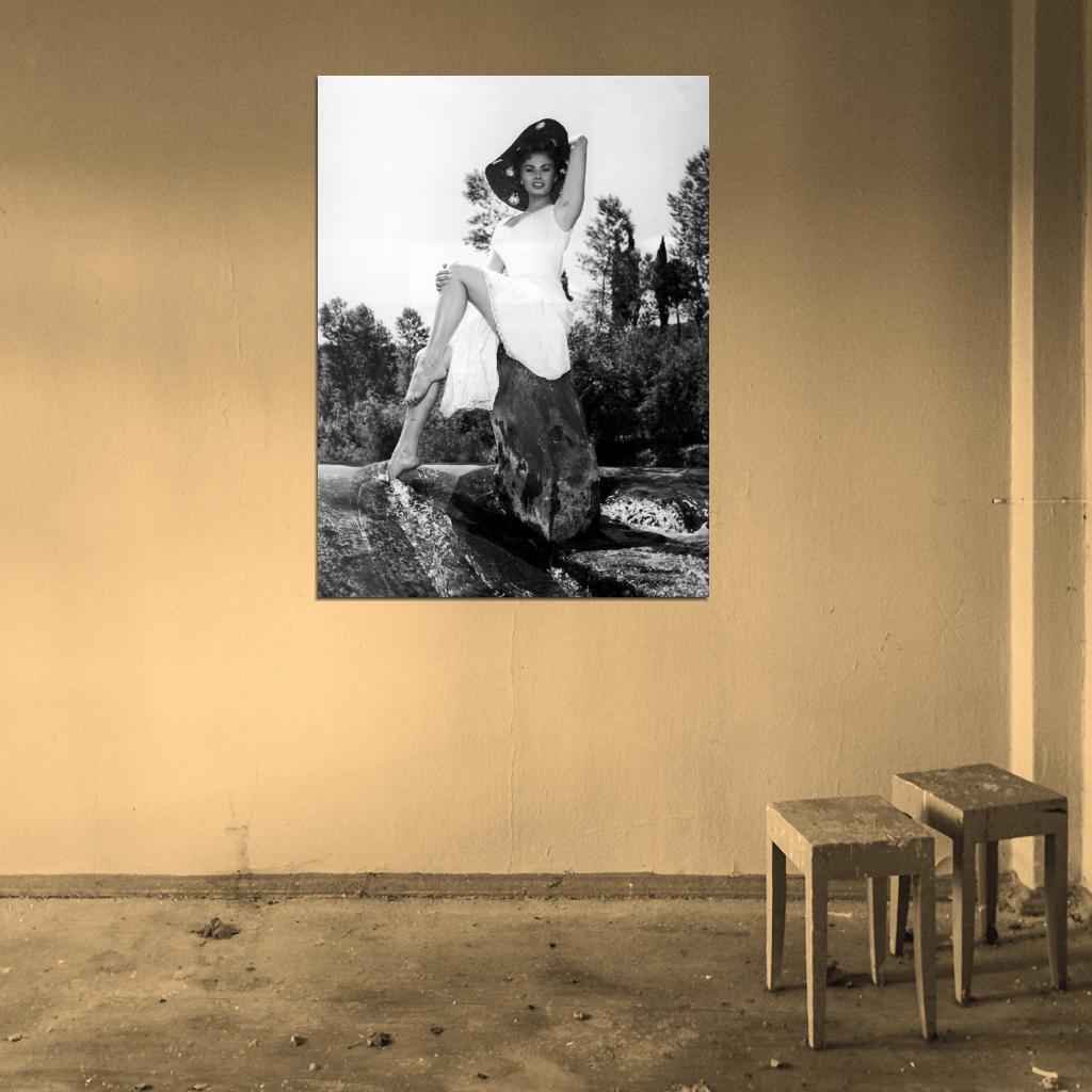 Sophia Loren Dress Legs Feet Hot Sexy Beautiful Rare Wall Art Print Poster