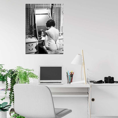 Sophia Loren BW Dress Back Hot Sexy Elegant Retro Rare Wall Art Print Poster