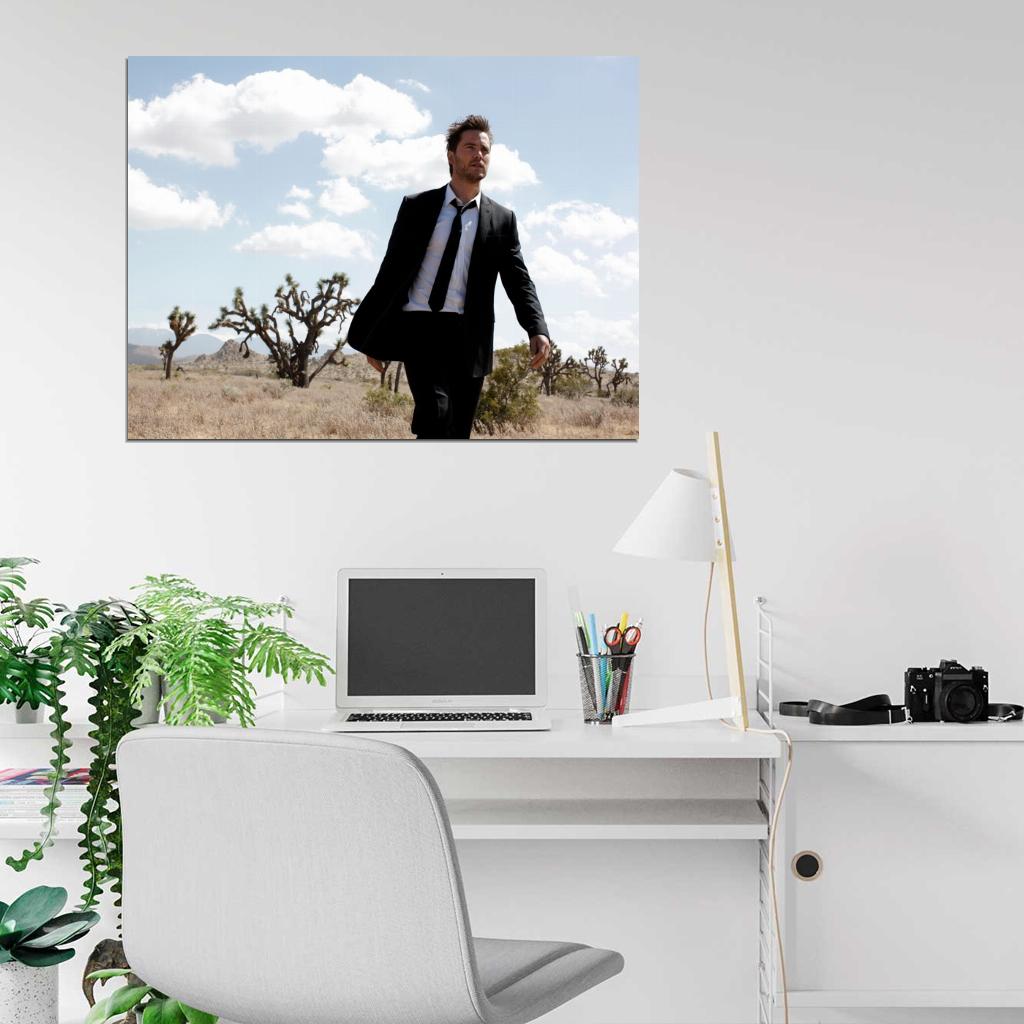 Taylor Kitsch Suit Desert Epic Hot Charming Actor Rare Wall Art Print Poster